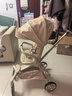 丸丫T6-2遛娃神器高景观婴儿推车可坐可躺轻便折叠换向香槟金PRO 实拍图