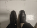 意尔康男鞋冬季休闲舒适爸爸鞋加绒保暖一脚蹬皮鞋96108W黑色41 实拍图