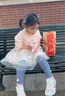 戴维贝拉（DAVE＆BELLA）小童公主裙儿童裙子礼服女童连衣裙春秋婴儿衣服秋装女孩网纱裙 浅粉色 110 cm（建议身高100-110cm） 实拍图
