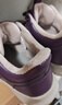 足力健【年货礼】冬季棉鞋中老年户外防滑保暖鞋2493208J 绛紫-女 39 实拍图