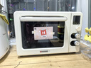 海氏（Hauswirt）四代C40升级款电烤箱家用烘焙背部大风机多功能发酵一体机搪瓷内胆情人节礼物 米白色 40L 实拍图