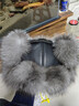 洛美华柔狐狸毛帽子男冬季貉子毛男士帽户外保暖加厚皮草帽子东北护耳帽 银蓝本色 L 58-60CM一般男士选择 实拍图