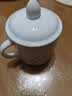 景德镇陶瓷茶杯盖子单卖圆形通用配件会议杯盖马克杯盖瓷杯子单盖 7.1cm 003纯白杯盖 实拍图