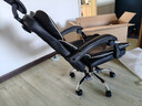 奥伦福特 电脑椅办公椅子电竞椅家用人体工学椅老板椅主播靠背椅皮革转椅 创意工学椅-黑+乳胶【二代升级】 实拍图