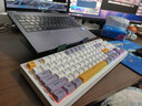 AOCGK168键盘 87键 机械手感 轻音按键 有线键盘鼠标套装19键无冲电脑办公笔记本 87键【雨烟紫】 实拍图