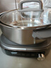 九阳（Joyoung）0涂层IH秒涮电火锅火锅专用锅电锅家用4-8人分体式可拆洗多功能电蒸锅不锈钢电煮锅6L火锅锅GN12 实拍图