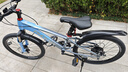 凤凰山地自行车男女变速山地车碟刹青少年儿童自行车学生单车 星际 蓝灰【变速+辐条轮】 22寸【适合130-170cm】 实拍图