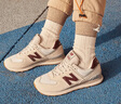 NEW BALANCE NB574官方休闲鞋女鞋复古舒适秋冬透气网鞋礼物轻便百搭运动鞋 米白色 WL574RCF 37.5 (脚长24cm)尺码详询客服 实拍图