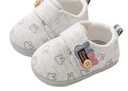 布拉米勒春秋季0-6-12个月婴儿鞋子软底防滑棉布3男女步前鞋宝宝学步新1岁 c166浅灰（春秋款） 14 内长12cm 实拍图