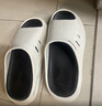 稻草人运动拖鞋男士气垫减震四季居家户外穿沙滩防滑踩屎感凉拖 白42-43 实拍图
