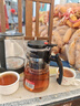富光 耐热玻璃过滤茶壶茶具750ML按压式飘逸杯大容量茶水分离家居馆 实拍图