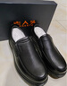 老人头（LAORENTOU）皮鞋男秋冬商务休闲鞋牛皮套脚耐滑圆头鞋 260278 黑加绒 43 实拍图