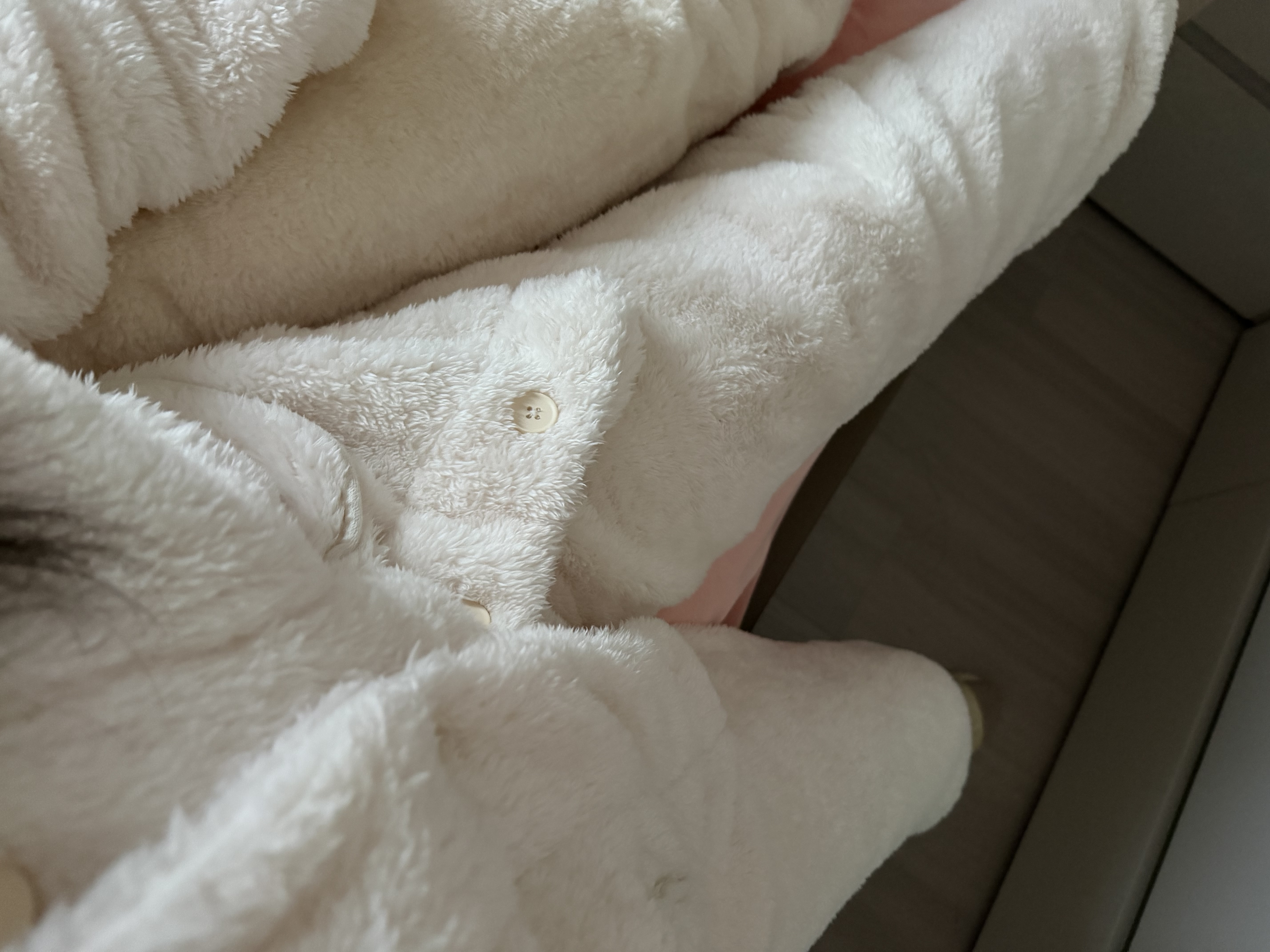 红豆居家女士加绒加厚秋冬睡衣女可外穿保暖家居服 乳酪白 M 165/88A 实拍图