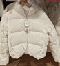 优衣库女装无缝羽绒短茄克/外套夹克478578 00 白色 M /160/84A 实拍图