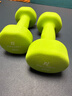 品健（PINJIAN）浸塑哑铃女士家用塑形训练手臂男士健身器材套装 果绿色/4KG*2 实拍图