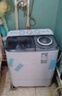 奥克斯（AUX）洗衣机半自动家用双缸双桶大容量小型租房宿舍波轮双杠强力去污省水电 7.5公斤【洗4.5+脱3+终生联保】黑色 双缸 实拍图