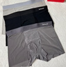 猫人男士内裤男冰丝无痕凉感10A虫草抑菌透气裤衩大码男生平角短裤头 黑色+铂灰+灰蓝 10A抑菌冰丝 3条 XL （建议120斤-140斤） 实拍图