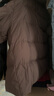优衣库女装羽绒茄克/柔软面料外套夹克479212 37 栗色 M 实拍图