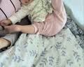 巴厘小猪宝宝大屁屁裤秋冬发热保暖婴幼儿高腰护肚秋裤男女宝睡裤儿童裤子 藕粉 73 实拍图