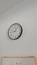 康巴丝（Compas）挂钟客厅 静音走时简约石英钟表挂墙时钟 c2855 黑色 26cm直径 实拍图