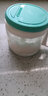 茶花玻璃调料盒调味罐调味盒套装盐罐调料罐调味瓶油壶套餐厨房用品 4组调味罐(蓝色) 实拍图