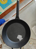 九铸28cm深煎锅铸铁锅加厚平底锅生铁无涂层不粘锅燃气灶电磁炉煎炒锅 实拍图