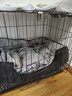 贝初众狗笼子大中小型犬带厕所折叠便携猫笼子超大号狗狗围栏宠物笼 黑色60*42*50cm【15斤内】 托盘+脚垫 折叠免安装 实拍图