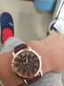 【网红爆款】商务腕表石英运动表休闲皮带男女手表 棕色【升级】 实拍图