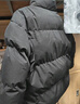 贵人鸟两面穿棉服男士棉袄冬季棉衣厚外套面包服男女情侣款 黑色 3XL  实拍图
