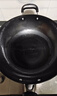 爱仕达（ASD）炒锅铸铁锅不锈无涂层平底家用铁锅炒菜锅34cm燃气电磁炉通用QB 实拍图
