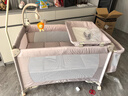 优乐博（ULOP）婴儿床可折叠可移动0-3岁宝宝床多功能婴儿床可升降婴儿拼接床 尿布台婴儿床二合一摇篮摇摇床 一键折叠床豪华款 婴儿用品实用新生儿见面礼物便携折叠婴儿床 实拍图