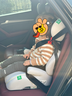 怡戈（Ekobebe）城堡椅儿童安全座椅增高垫3-12岁大童车载汽车便携式简易 星空灰 实拍图
