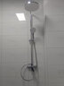 法恩莎（FAENZA）三功能旋钮淋浴套装顶喷手持可升降易洁硅胶花洒【银】F2M8842CP 实拍图