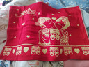 洁丽雅（Grace）结婚枕巾婚庆红色一对装枕头巾 爱你永恒 52*78cm 实拍图