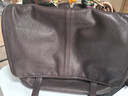 裘真【宋佳同款】植鞣羊皮信使双肩包大容量上班通勤休闲背包新款 咖啡色-小号 实拍图