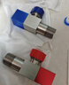 潜水艇（Submarine）F301/2黄铜加厚三角阀八字阀陶瓷阀芯红蓝标国标4分进出水1冷+1热 实拍图