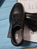 海澜之家HLA新年礼物皮鞋男款头层牛皮鞋子男正装商务休闲鞋男 T010黑色43 实拍图