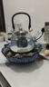 茶大师 有田烧樱飞釜电陶茶炉围炉煮茶器日本南部老铁壶陶壶电陶炉 小汀藤把樱飞两用玻璃壶1.0L 实拍图