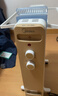 美的（Midea）电热油汀取暖器 电热风机取暖器家用 暖风机电暖气片 全屋取暖器大面积 移动地暖恒温加热加湿烘衣 13片 机械式 【旋钮3档调温】加湿烘衣18GW 实拍图