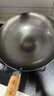 臻三环章丘铁锅炒锅手工锻打铁锅无涂层不易粘锅炒菜锅厨房好物一环轻音 古法原色（适合1-3人） 30cm 实拍图