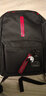 OLOEY 书包男女韩版大容量初中生包大学生背包高中生休闲双肩包  黑红色升级加固版(带手绳挂饰+香包) 实拍图