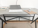 奥伦福特  电脑桌台式家用电竞游戏桌办公书桌简约书房写字桌子 欧式岩板灰-单桌120*60 升级款电竞桌 实拍图