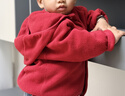 嘟嘟家儿童连帽外套春秋款男童户外休闲春装小童上衣百搭女童加绒童装潮 红色 90 实拍图