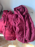 雅鹿羽绒服女可脱卸帽秋冬新款中年老年50岁奶奶羽绒冬装XWJ 酒红 3XL 180（建议125-140斤） 实拍图