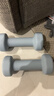 Keep哑铃彩色浸塑环保男女1-10kg家用健身器材全身肌肉塑形水蓝2kg*2 实拍图