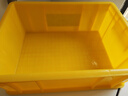 固乡周转箱塑料长方形加厚养鱼养龟物流胶箱大号储物收纳盒筐 黄色QL-ZZX-YA4箱410*305*147mm个 实拍图