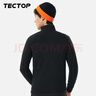 探拓（TECTOP）抓绒衣 保暖抓绒衣立领半开衫抓绒衣 033 男款黑色 L 实拍图