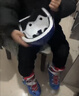 斯威（SWAY）轮滑鞋儿童溜冰鞋男女童初学套装中小学滑轮滑冰旱冰鞋成人直排轮 波蓝八轮全闪+头盔护具+一体支架 L (适合12岁-成人)平时鞋码36-41 实拍图