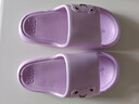 凉拖鞋男士夏季新款室内家居防滑浴室洗澡踩屎感厚底情侣一字拖鞋 紫色 36-37 实拍图