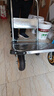 【全网热销】钢板小推车快递推车搬运手推车买菜小拉车拖车平板车 钢板73*48带把套【6寸静音烽火轮】免安装 实拍图